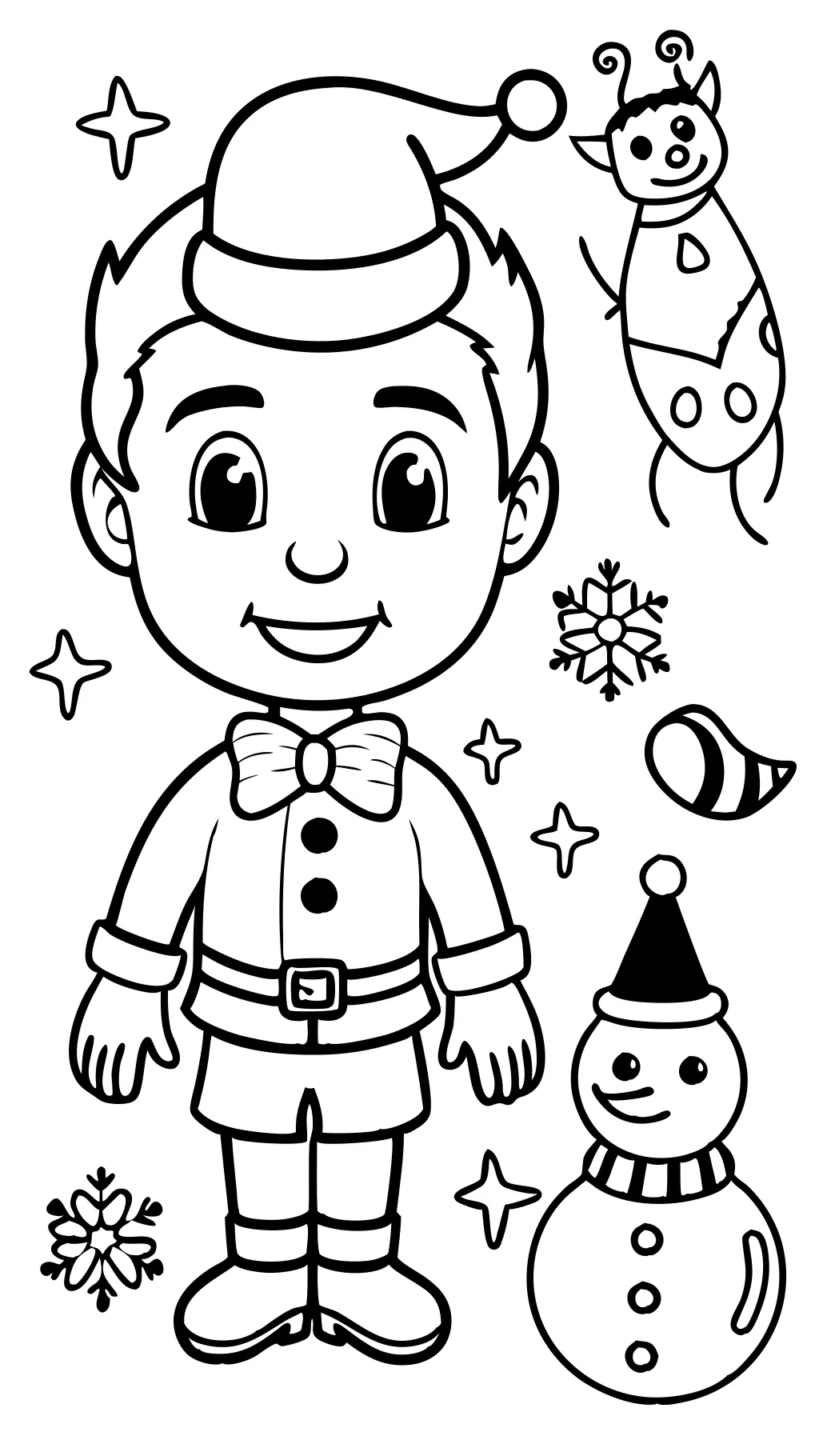 Buddy the Elf Coloring Page